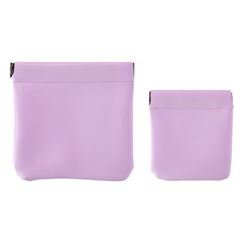 LEADSDGE Tragbares Katapultbeutel-Set, 2 Größen, wasserdicht, robuste PU-Materialien, Wohnaccessoire für Sammler, Organizer, hellviolett, C von LEADSDGE