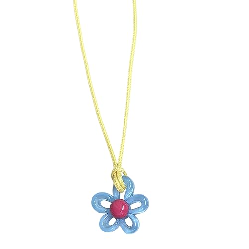 LEADSDGE Verstellbare Kette Minimalistische Schlüsselbeinkette Auffällige hohle Blumen-Halskette Blüte Halskette für Valentinstag von LEADSDGE