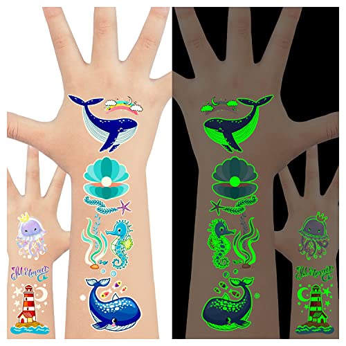 LEADTEAM Tattoo Kinder Junge, Meerestiere Sticker Leucht Kindertattoos Aufkleber Kinder, Meerestiere Spielzeug Meerestiere Geburtstag Deko Meer Geburtstag Kleine Geschenke Mitgebsel Kindergeburtstag LEADTEAM Tattoo Kinder Junge, Meerestiere Sticker Leucht Kindertattoos Aufkleber Kinder, Meerestiere Spielzeug Meerestiere Geburtstag Deko Meer Geburtstag Kleine Geschenke Mitgebsel Kindergeburtstag von LEADTEAM