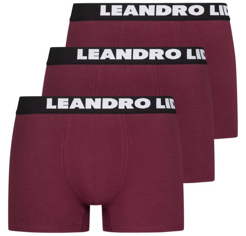 LEANDRO LIDO Boxershorts LEANDRO LIDO "Ravello" Herren Boxershorts 3er-Pack (3-St., Flachnähte für weniger Reibung) Flachnähte für weniger Reibung von LEANDRO LIDO