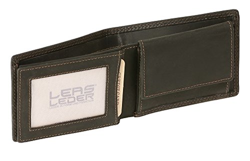 LEAS MCL Mini-Geldbörse extra dünn mit Klappe im Querformat Echt-Leder, schwarz - LEAS Basic-Vintage-Collection LEAS MCL Mini-Geldbörse extra dünn mit Klappe im Querformat Echt-Leder, schwarz - LEAS Basic-Vintage-Collection von LEAS MCL