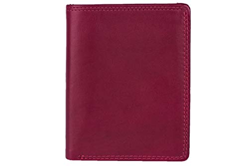 LEAS Ausweishülle, Ausweismappe RFID-Schutz in Echt-Leder, rot Card-Collection'' von LEAS
