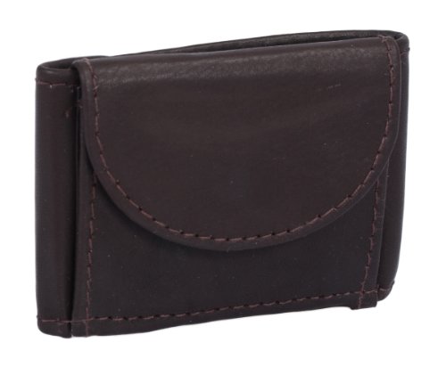 LEAS Extra kleine Minibörse Echt-Leder, braun Mini-Edition von LEAS