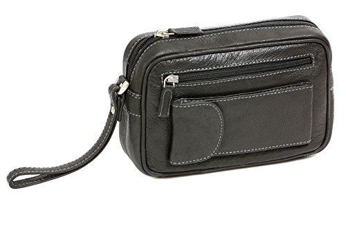 LEAS Herrentasche aus Büffelleder Echt-Leder, schwarz Men's Bags von LEAS