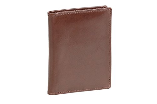 LEAS Ausweis- und Kreditkartenhülle Echt-Leder, dunkelbraun Card-Collection von LEAS