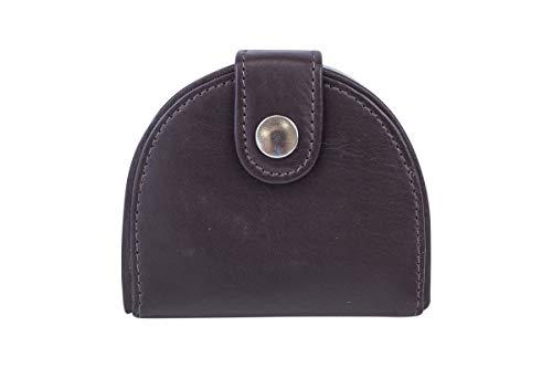 Schüttelbörse Münzbörse LEAS in Echt-Leder, braun - Special-Edition von LEAS