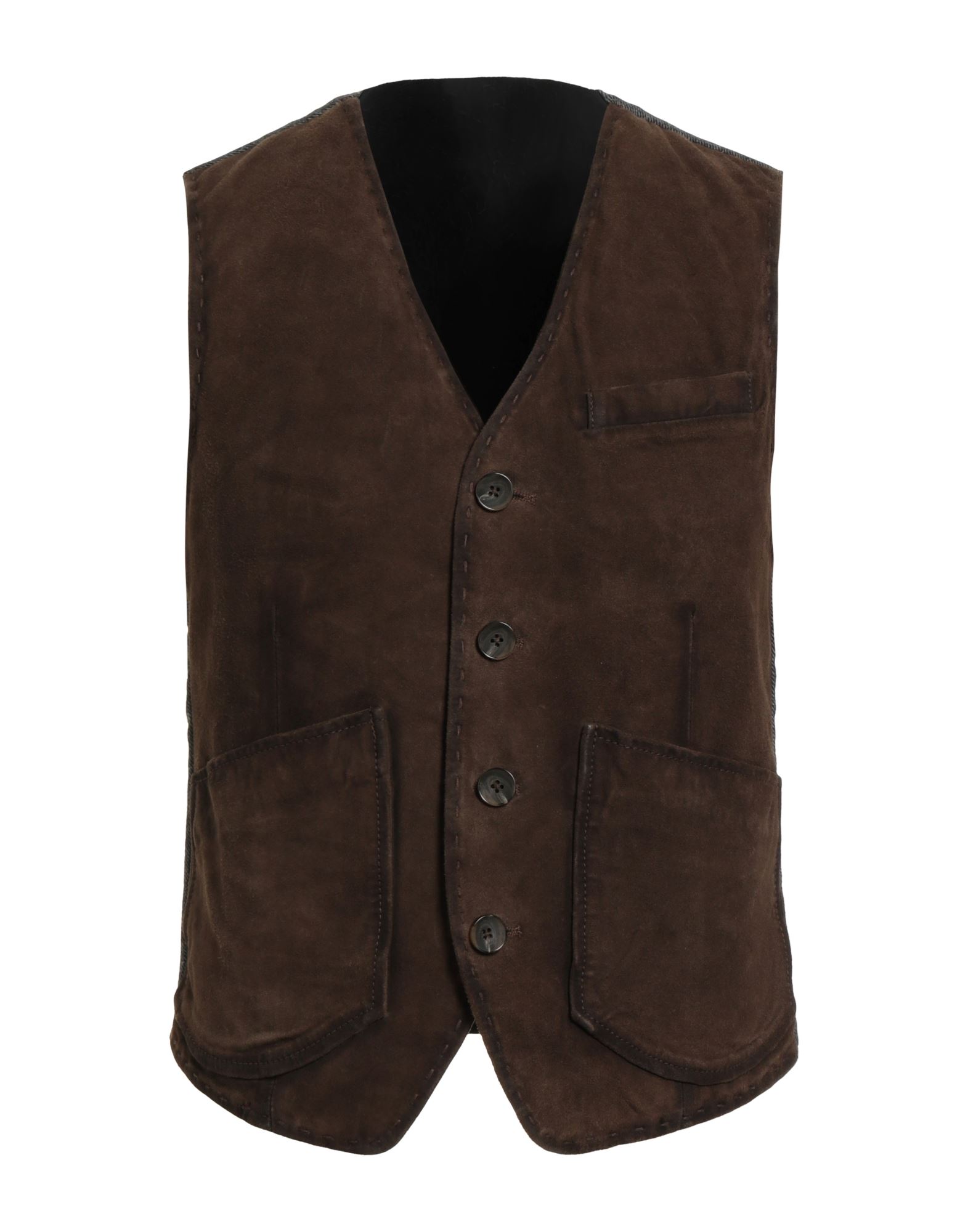LEATHER AUTHORITY Couture-weste Herren Schokobraun LEATHER AUTHORITY Couture-weste Herren Schokobraun von LEATHER AUTHORITY