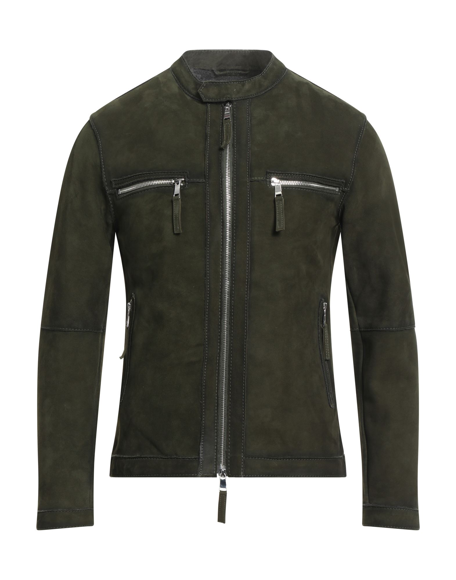 LEATHER AUTHORITY Jacke & Anorak Herren Dunkelgrün von LEATHER AUTHORITY