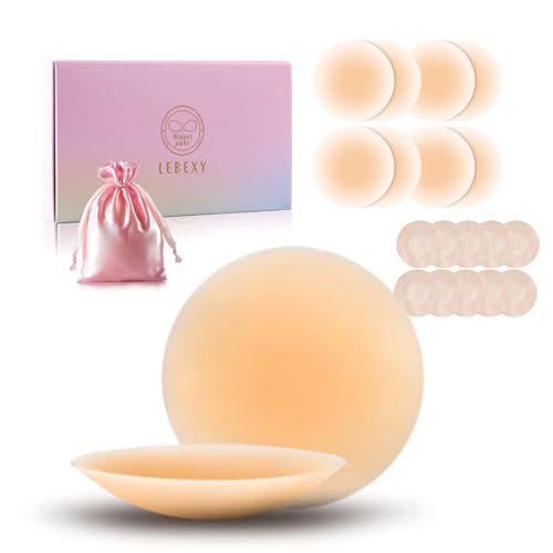 LEBEXY Nippelpads Damen | Nippelcover Selbstklebende Ultra dünn | Nippel Cover Pads | Brustwarzen Abdeckungen Nippelkleber | Nippelabdeckung Ultradünne | Brustwarzenabdeckung, 4 Paar 8cm, Atmungsaktiv LEBEXY Nippelpads Damen | Nippelcover Selbstklebende Ultra dünn | Nippel Cover Pads | Brustwarzen Abdeckungen Nippelkleber | Nippelabdeckung Ultradünne | Brustwarzenabdeckung, 4 Paar 8cm, Atmungsaktiv von LEBEXY