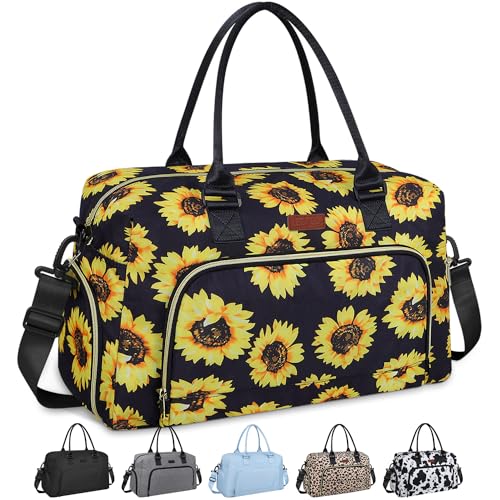 Weekender Taschen für Damen, LEBFEO Turnbeutel für Damen mit Schuhfach, persönliche Gegenstände, Reisetasche, Handgepäck, Übernachtung, Reisetasche, Krankenhaustasche für Arbeit und Lieferung, von LEBFEO