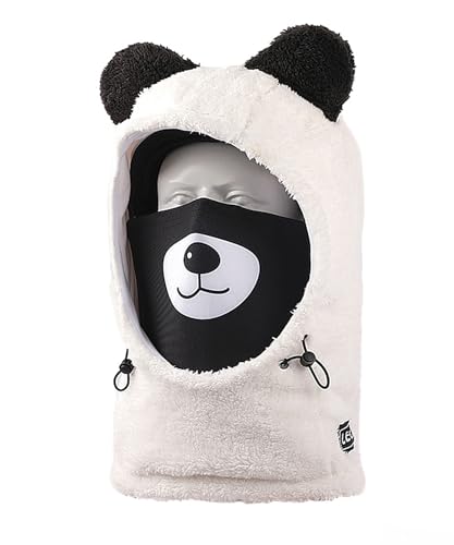 LECAGE Winter Sturmhaube Ski Balaclava Warme Sturmmaske Thermo Fleece Skihelm Abdeckung Verstellbare Winddichte Skimaske Herren Damen (Weiß) von LECAGE