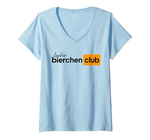 Damen LECKER Bierchen Club X Beer Hub Clothing Bier Malle Mallorca T-Shirt mit V-Ausschnitt Damen LECKER Bierchen Club X Beer Hub Clothing Bier Malle Mallorca T-Shirt mit V-Ausschnitt von LECKER BIERCHEN CLUB - Beer Hub Clothing