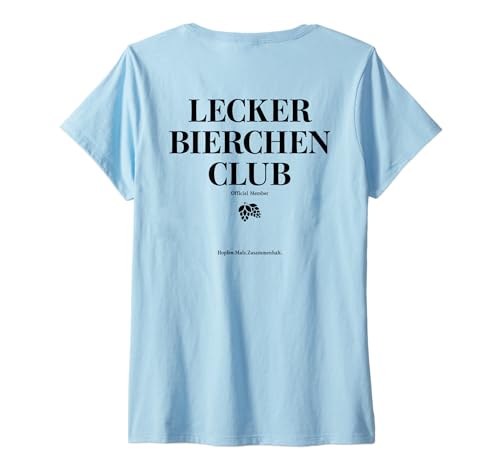 Damen LECKER Bierchen Club X Official Member. Mallorca Bier - Back T-Shirt mit V-Ausschnitt Damen LECKER Bierchen Club X Official Member. Mallorca Bier - Back T-Shirt mit V-Ausschnitt von LECKER BIERCHEN CLUB - Hopfen. Malz.Zusammenhalt.
