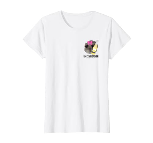 LECKER BIERCHEN X Sad Hamster Girl Meme Tornado Beer Bier T-Shirt von LECKER BIERCHEN - Sad Hamster Meme X Tornado Bier