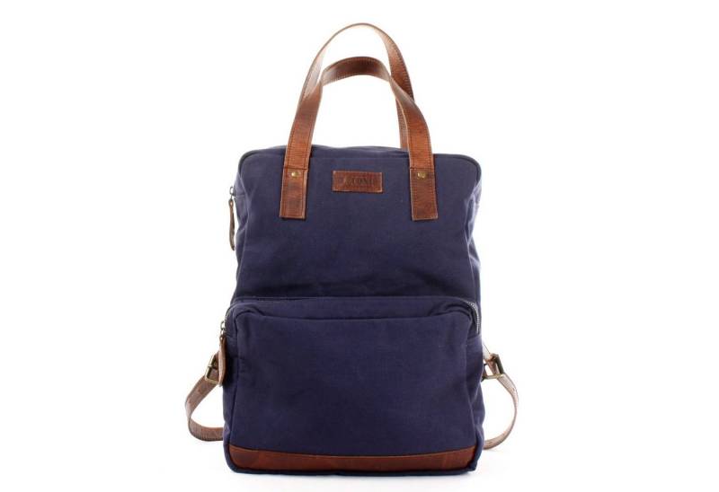 LECONI Freizeitrucksack großer Canvasrucksack Damen Herren DIN A4 Canvas Leder LE1019 von LECONI