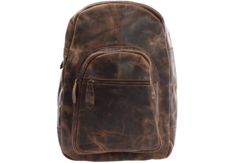 LECONI Freizeitrucksack großer Rucksack Lederrucksack Damen Herren Echt Leder LE1017 von LECONI