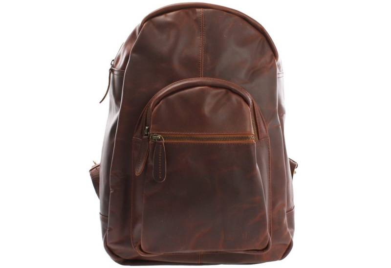 LECONI Freizeitrucksack großer Rucksack Lederrucksack Damen Herren Echt Leder LE1017 von LECONI