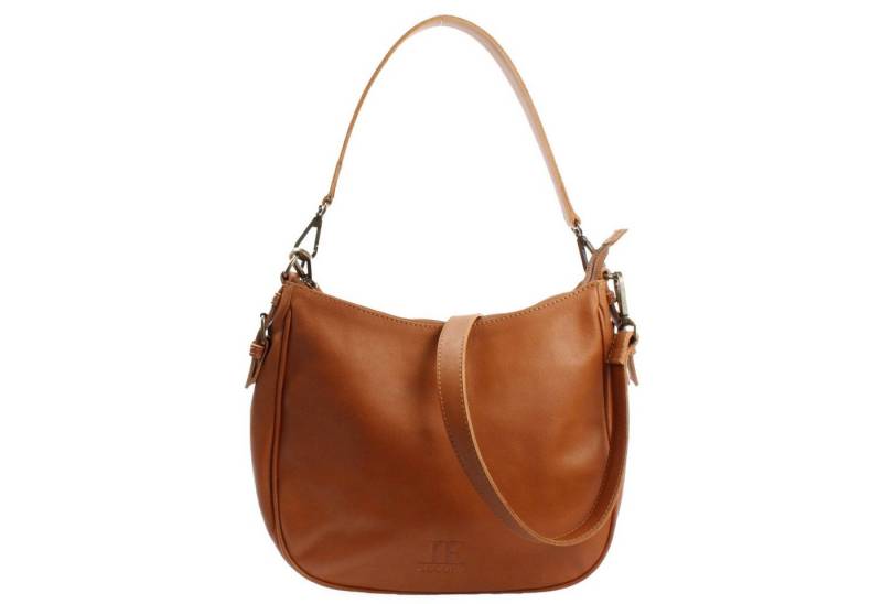 LECONI Schultertasche Henkeltasche Damentasche Ledertasche Handtasche Damen Echtleder LE0063, Gewachstes Büffelleder – flexible Trageoptionen – 30×27×11 cm von LECONI