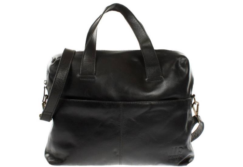 LECONI Schultertasche Henkeltasche Businesstasche Shopper Handtasche Damen Leder LE0059, echtes Leder – Notebookfach 32×24 cm – 36×29×12 cm von LECONI