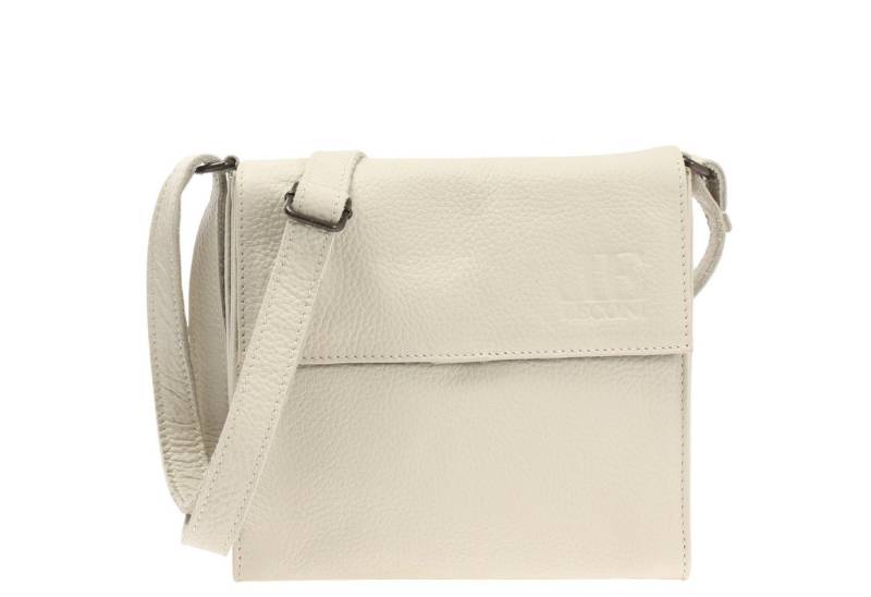 LECONI Schultertasche kleine Umhängetasche Mini Damentasche Handtasche echt Leder LE3082, Überschlag mit Magnetverschluss – kompaktes Format – 20 × 20 × 6 cm von LECONI