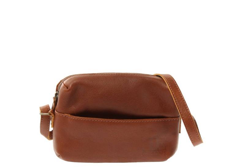 LECONI Schultertasche kleine Umhängetasche Ledertasche Damentasche Leder LE3080, Hauptfach & Vorderfach mit Zipper – verstellbarer Riemen – 20×14×6 cm von LECONI