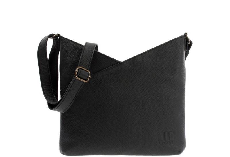 LECONI Umhängetasche Handtasche Ledertasche Damen Schultertasche Shopper Leder LE0065, Echtleder – 32×29 cm außen, 24 cm Mitte × 3 cm – verstellbarer Riemen von LECONI