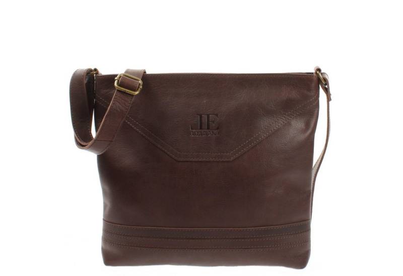 LECONI Umhängetasche Handtasche Ledertasche Damen Schultertasche Leder LE0066, Robustes Echtleder – schlankes Format – 32×28×5 cm von LECONI