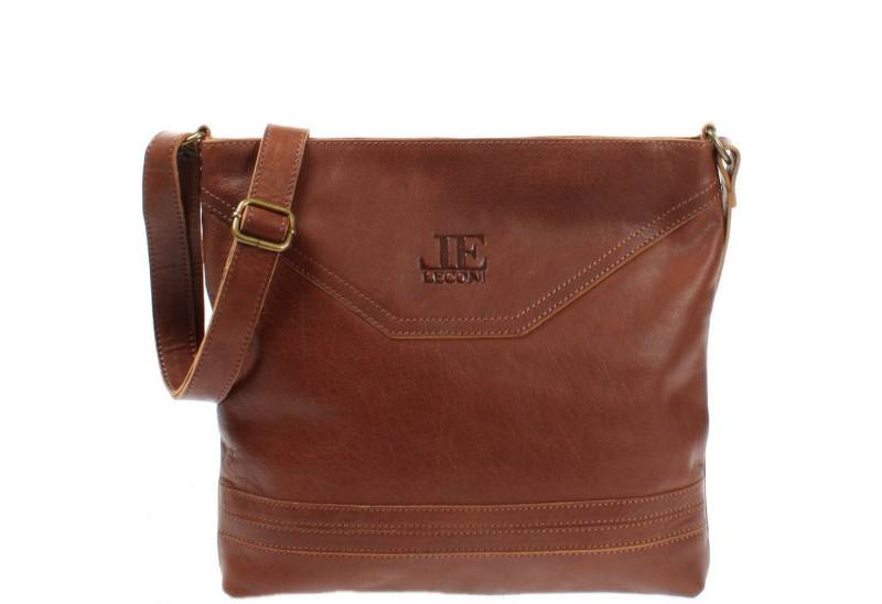 LECONI Umhängetasche Handtasche Ledertasche Damen Schultertasche Leder LE0066, Robustes Echtleder – schlankes Format – 32×28×5 cm von LECONI