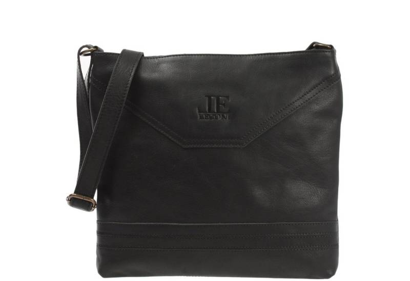 LECONI Umhängetasche Handtasche Ledertasche Damen Schultertasche Leder LE0066, Robustes Echtleder – schlankes Format – 32×28×5 cm von LECONI