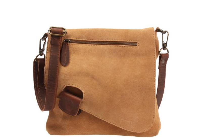 LECONI Umhängetasche Handtasche Ledertasche Damen Schultertasche Wildleder LE3027 von LECONI