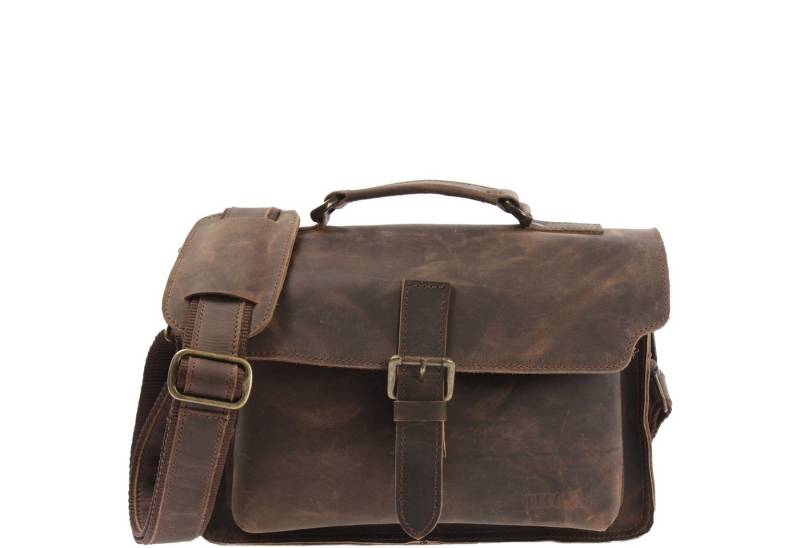 LECONI Umhängetasche kleine Ledertasche Damen Herren Schultertasche Leder LE3023 von LECONI