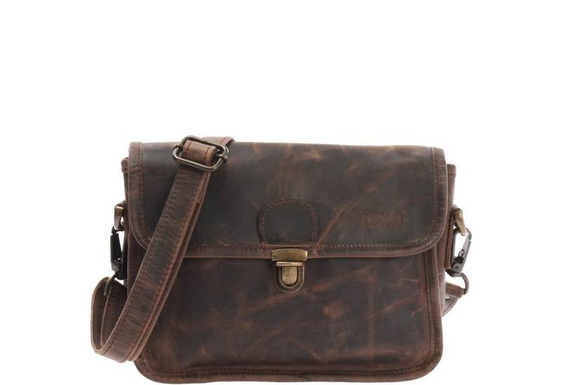 LECONI Umhängetasche kleine Damentasche Handtasche Damen Schultertasche Leder LE3041 von LECONI