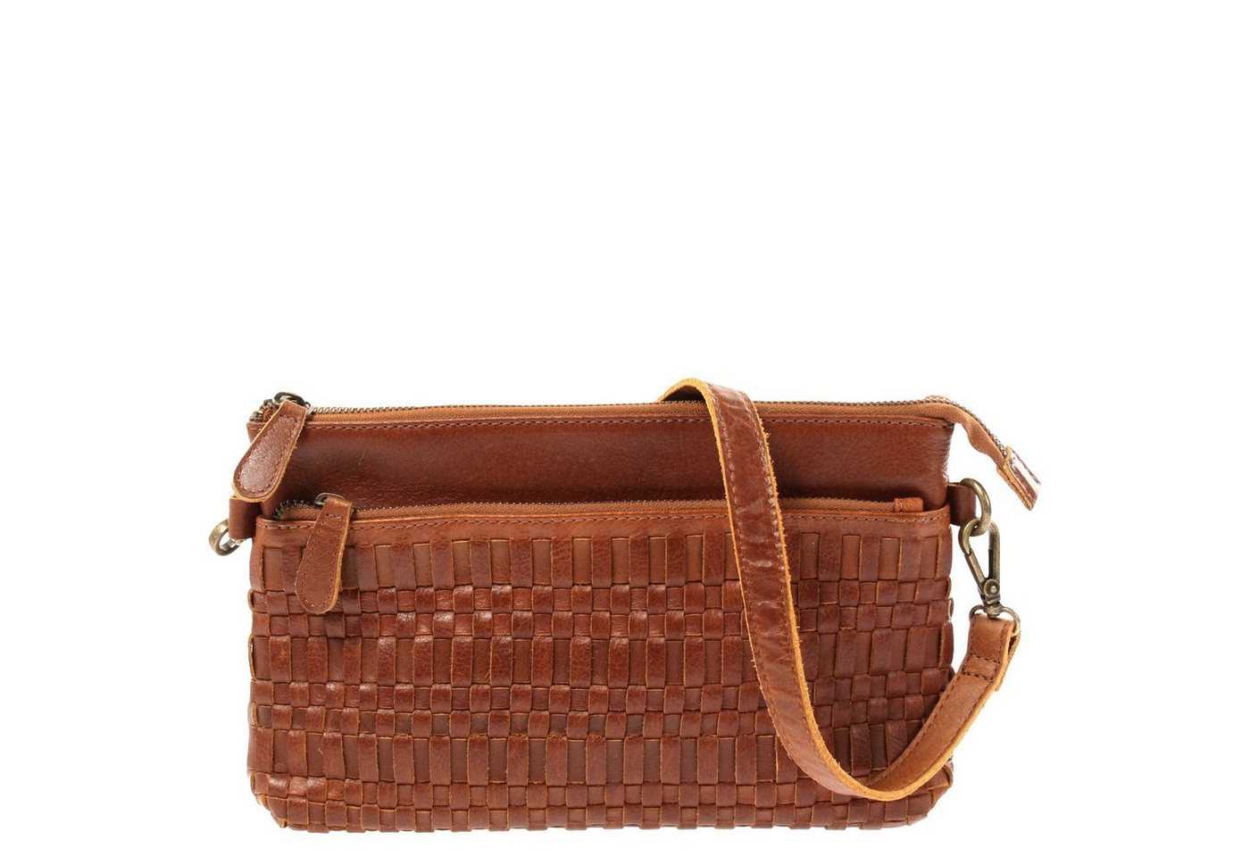 LECONI Umhängetasche kleine Schultertasche Damentasche Clutch Leder LE3081 von LECONI