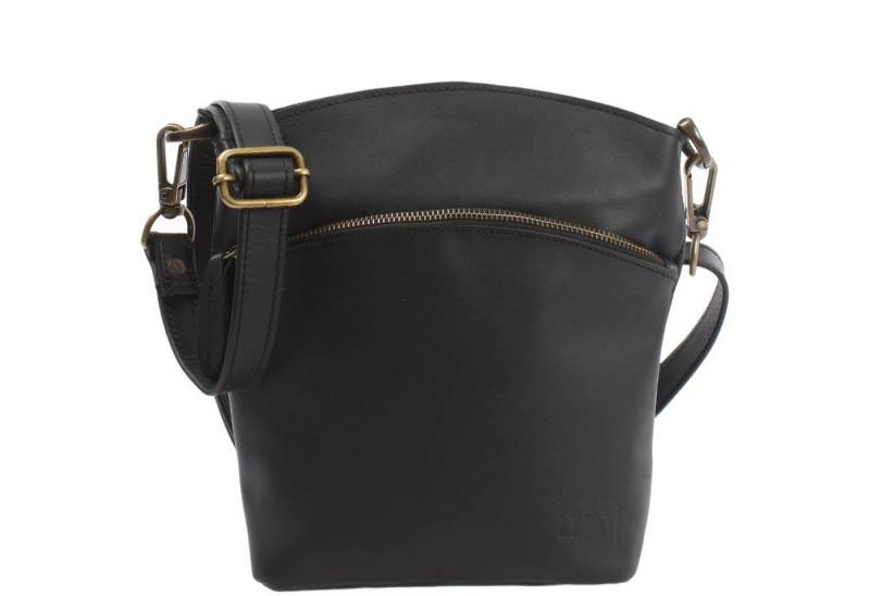 LECONI Umhängetasche kleine Schultertasche Ledertasche Damen Handtasche Leder LE3049, Echt Leder - handlich & hochwertig 22x25x7cm - verstellbarer Riemen von LECONI