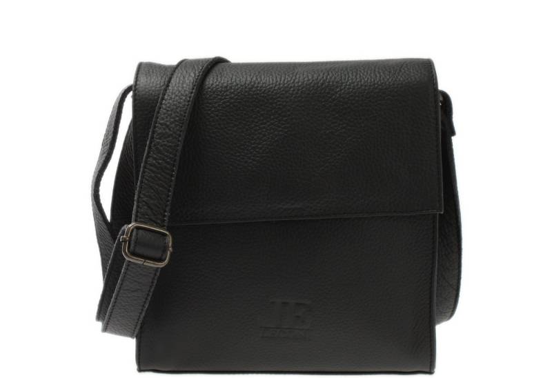 LECONI Umhängetasche kompakte Schultertasche Damentasche Handtasche Frauen Echtleder LE3089, Überschlag mit Magnetverschluss – Innen- & Steckfach – 23 × 23 × 7 cm von LECONI