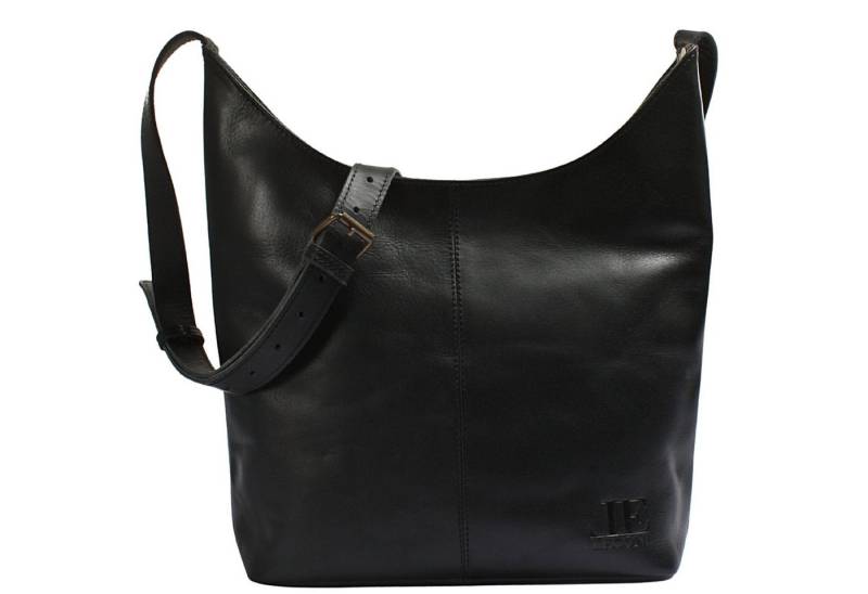 LECONI Umhängetasche mittlere Handtasche Damen Schultertasche Damentasche Leder LE0072, Echt Leder – verstellbarer Schulterriemen – Größe 33 × 33 × 9 cm von LECONI