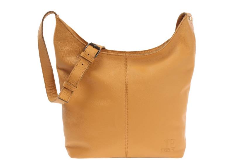 LECONI Umhängetasche mittlere Handtasche Damen Schultertasche Damentasche Leder LE0072, Leder – verstellbarer Schulterriemen – Größe 33 × 33 × 9 cm von LECONI
