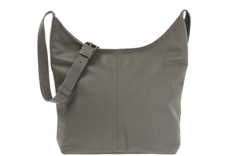 LECONI Umhängetasche mittlere Handtasche Damen Schultertasche Damentasche Leder LE0072, Leder – verstellbarer Schulterriemen – Größe 33 × 33 × 9 cm von LECONI