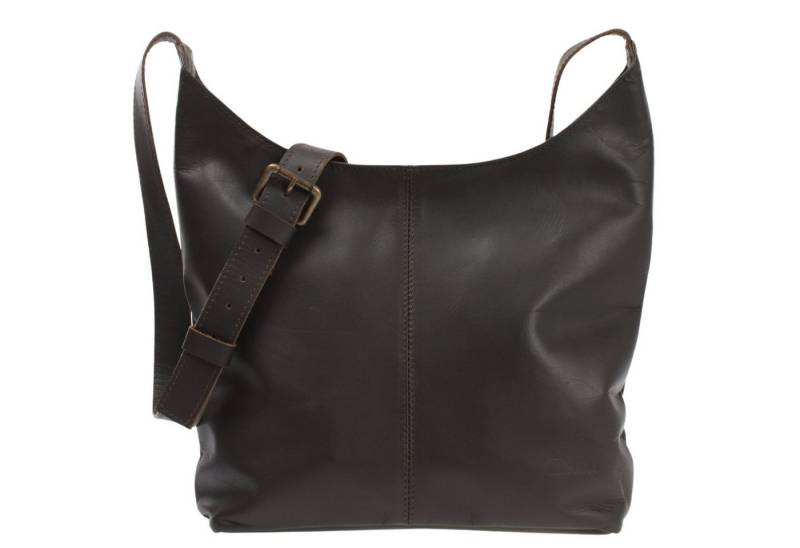 LECONI Umhängetasche mittlere Schultertasche klassische Damentasche Frauen Echtleder LE0073, hochwertiges Leder – Smartphonefach & Außenfach – Größe 30 × 30 × 9 cm von LECONI