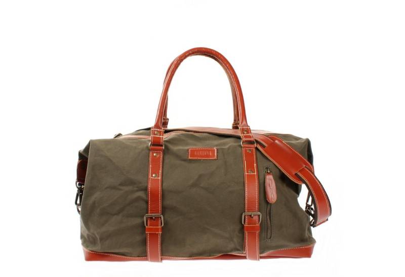 LECONI Weekender Reisetasche Damen & Herren Handgepäck Sporttasche Leder Canvas LE2010, für Reise & Sport - XL-Format - 62x38x25 cm von LECONI