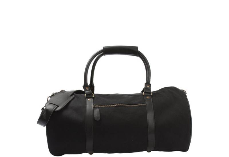 LECONI Weekender Reisetasche Damen & Herren Sporttasche vintage Leder + Canvas LE2004, Gewachster Canvas – Lederapplikationen – 53×28×28 cm von LECONI