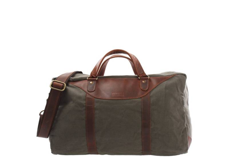 LECONI Weekender kleiner Weekender Sporttasche Canvas Leder LE2009 von LECONI