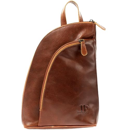 LECONI kleiner Rucksack bequemer Lederrucksack Shopping praktischer Freizeitrucksack City Stadt Damen aus Leder 24x33x8cm braun LE1032-buf LECONI kleiner Rucksack bequemer Lederrucksack Shopping praktischer Freizeitrucksack City Stadt Damen aus Leder 24x33x8cm braun LE1032-buf von LECONI