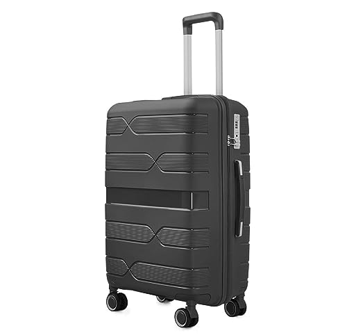 LECOW Koffer Trolley 20/24/28 Zoll Leichter, Langlebiger 4-Rad-Spinner-Reisekoffer In Kabinengröße Für Damen Reisekoffer Rollkoffer (Color : B, Size : 20in) von LECOW