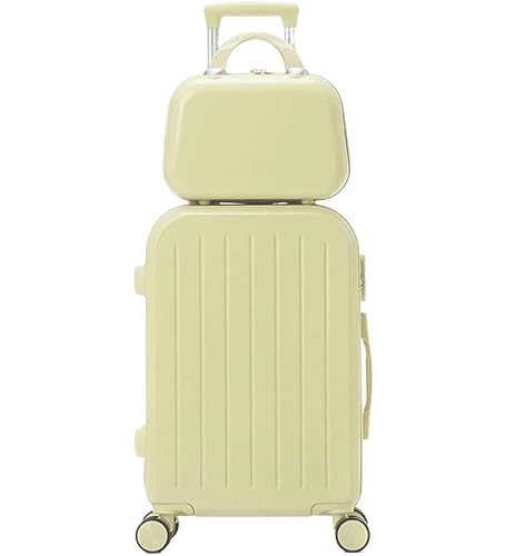 LECOW Koffer Trolley Gepäck-Hartschalenkoffer, Leichtes Passwort-Gepäck, Rollkoffer Für Herren Und Damen Reisekoffer Rollkoffer (Color : B, Size : 20inch) von LECOW