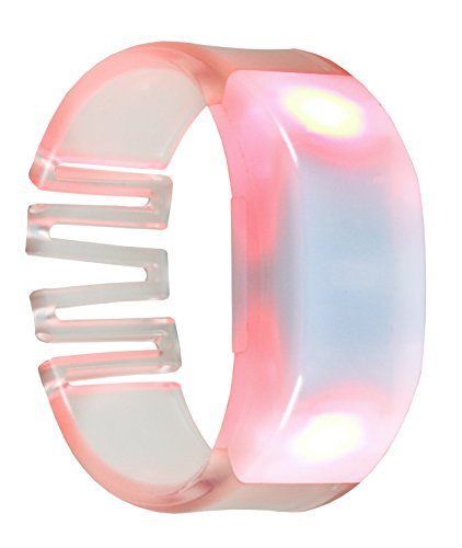 LED Leuchtarmband PVC mit 2 RGB LED 15 Leuchtfarben sowie Farbwechsel einstellbar Led Armband Kinder Neon Armband Party von LED-Highlights