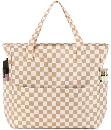 LEDAOU Große Strandtasche mit reißverschluss Damen Strandtuch Tote bag & Strandtuch Hausschuhe Wasserdicht Umhängetasche Tragetasche shopper sanddicht Pool Fitness Reisetasche familie von LEDAOU