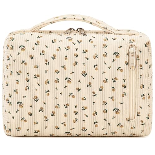 LEDAOU Kulturbeutel Damen & Reise Schmuckkästchen Klein,Cosmetiktasche Waschtasche Schmuckbox Tragbar von LEDAOU