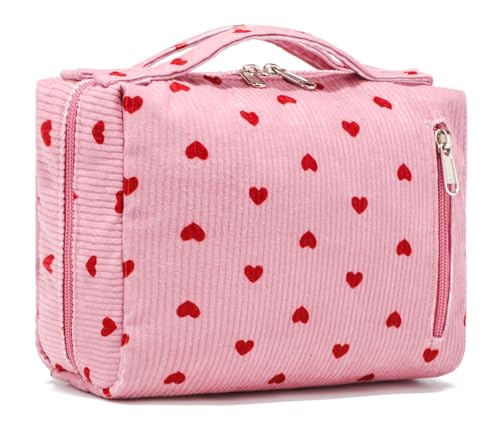 LEDAOU Kulturbeutel Damen & Reise Schmuckkästchen Klein,Cosmetiktasche Waschtasche Schmuckbox Tragbar von LEDAOU