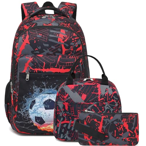 LEDAOU Schulrucksack Junge Teenager Kinder Juvenile Mädchen Daypack Mädchen Freizeitrucksack Backpack von LEDAOU